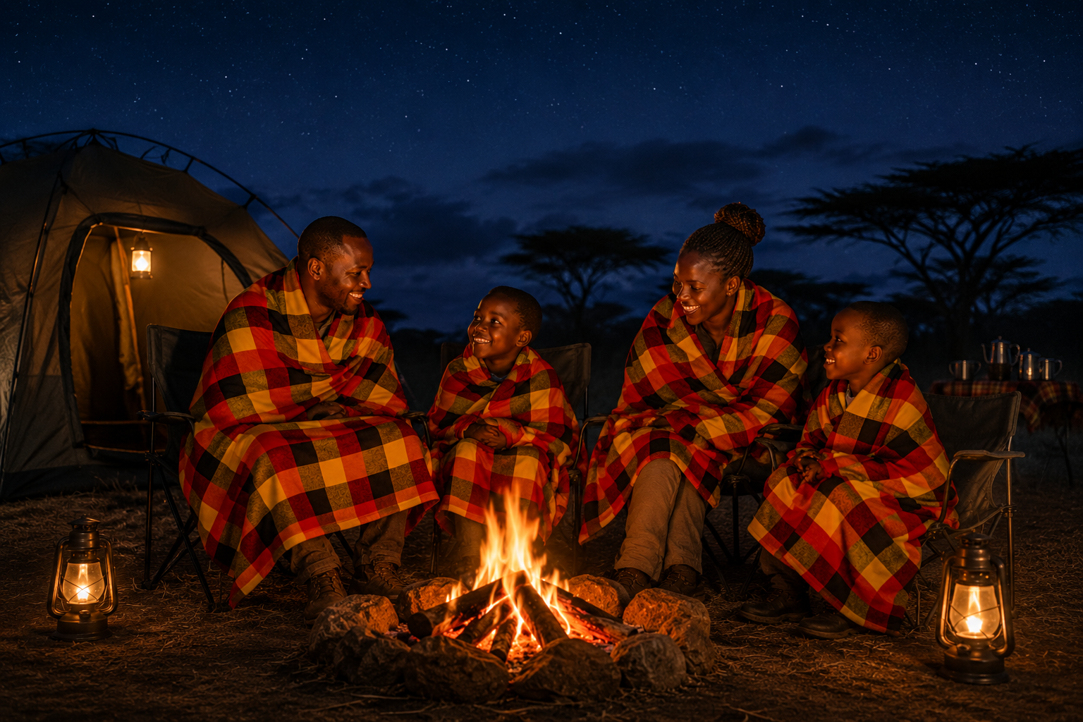 Maasai-inspired gift collection with shuka textiles