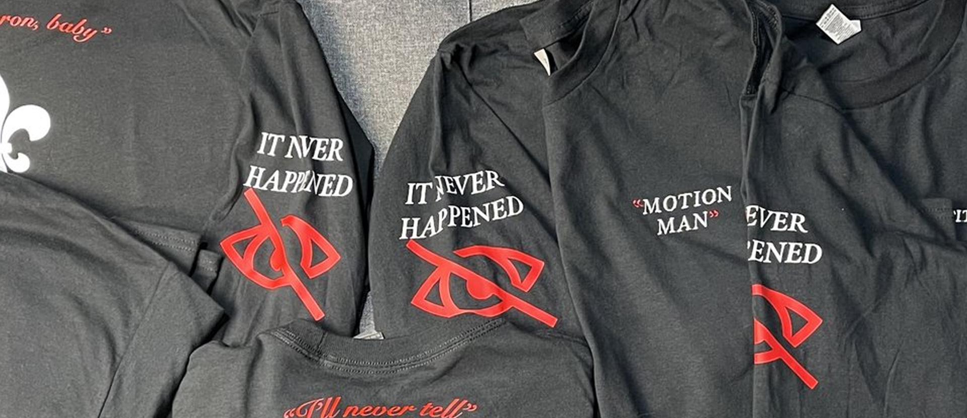 Embroidered merch detail