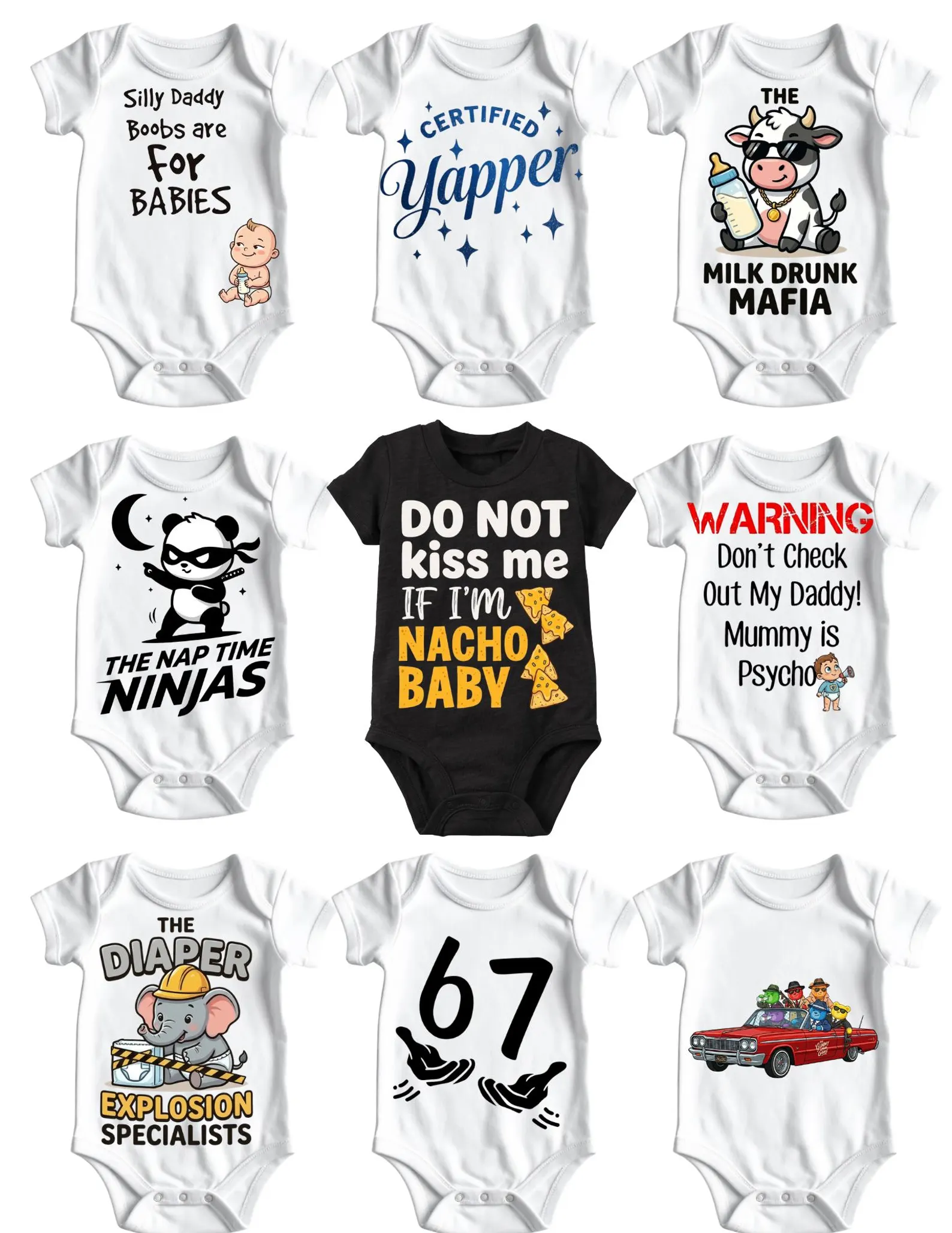 Funny Baby Onesies Collection