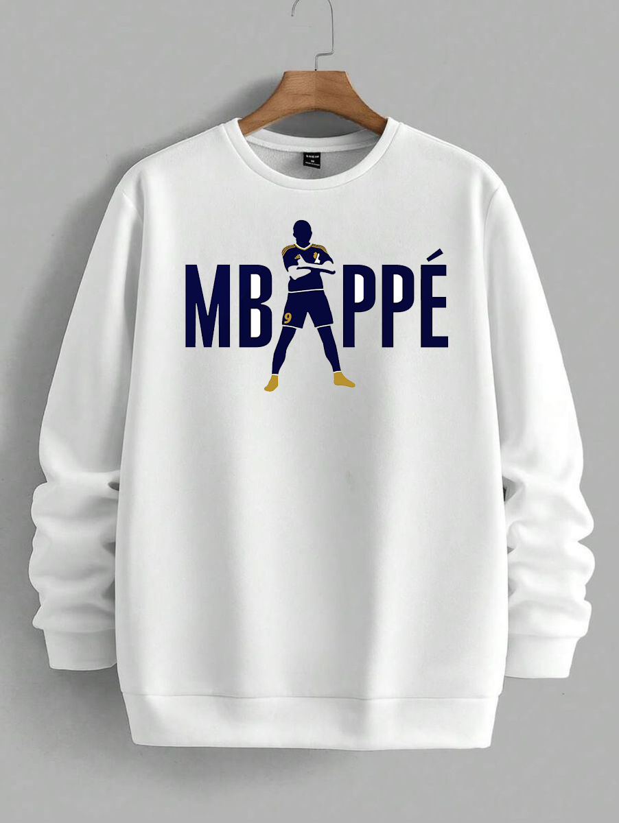 Kylian Mbappé Premium Sweatshirt – Football Fan Collection by Nai Prints